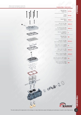 Catalogs auto parts for car and truck