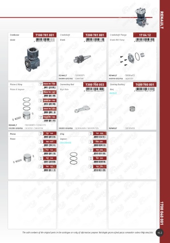 Catalogs auto parts for car and truck