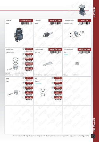 Catalogs auto parts for car and truck