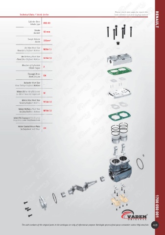 Catalogs auto parts for car and truck