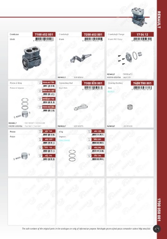 Catalogs auto parts for car and truck