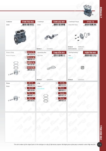 Catalogs auto parts for car and truck