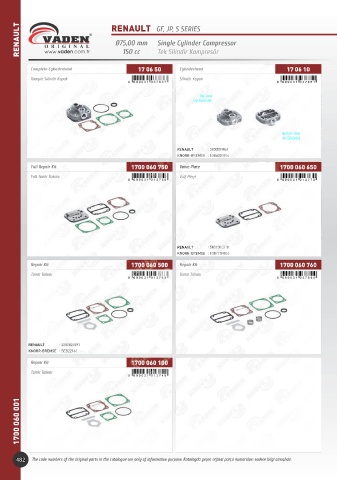 Catalogs auto parts for car and truck