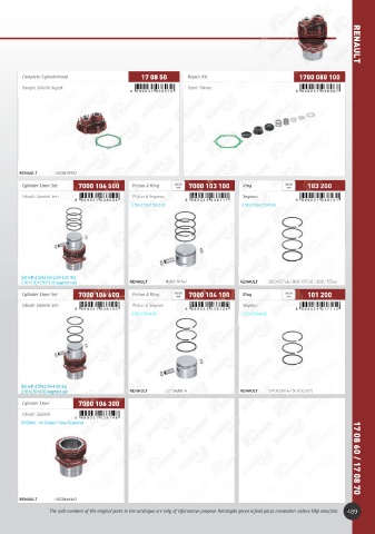 Catalogs auto parts for car and truck