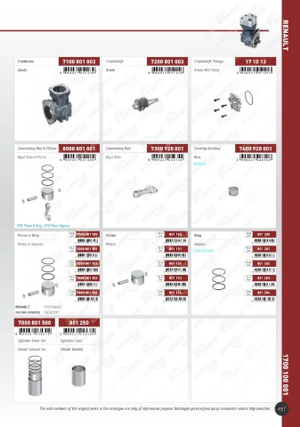 Catalogs auto parts for car and truck