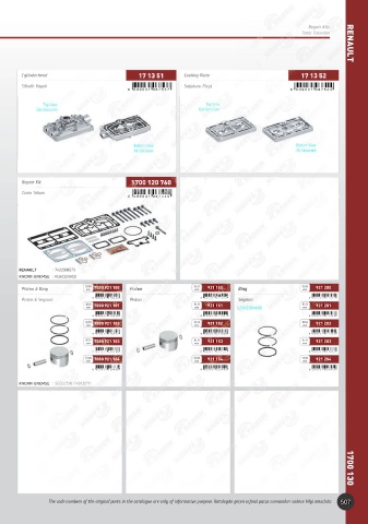 Catalogs auto parts for car and truck