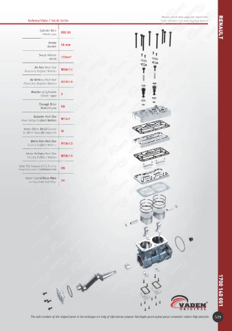 Catalogs auto parts for car and truck