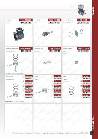 Catalogs auto parts for car and truck