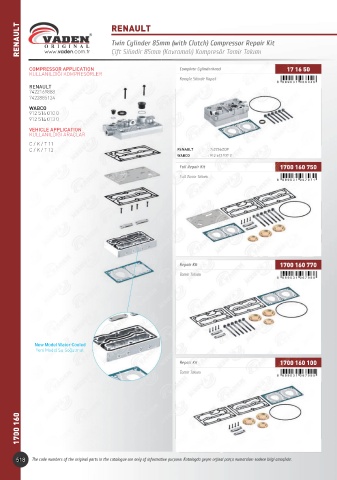 Catalogs auto parts for car and truck