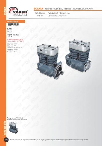 Catalogs auto parts for car and truck