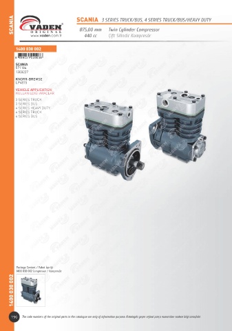 Catalogs auto parts for car and truck