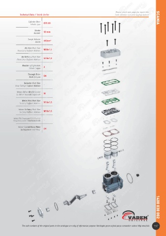 Catalogs auto parts for car and truck