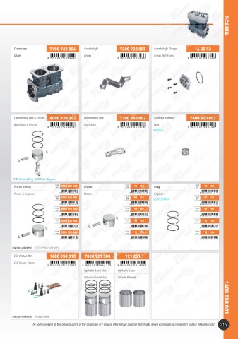 Catalogs auto parts for car and truck