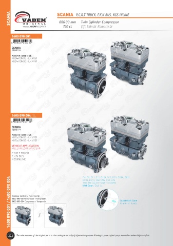 Catalogs auto parts for car and truck