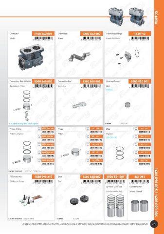 Catalogs auto parts for car and truck