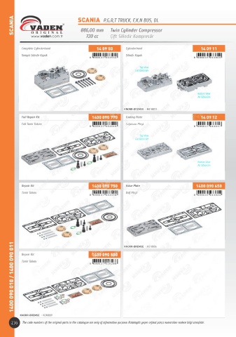 Catalogs auto parts for car and truck