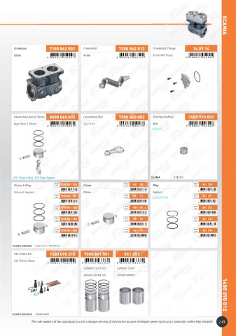 Catalogs auto parts for car and truck