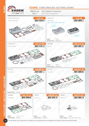 Catalogs auto parts for car and truck