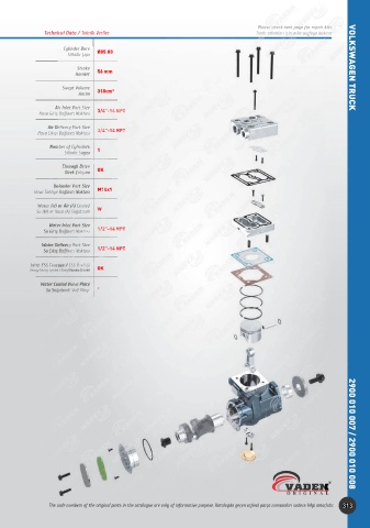 Catalogs auto parts for car and truck