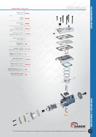 Catalogs auto parts for car and truck