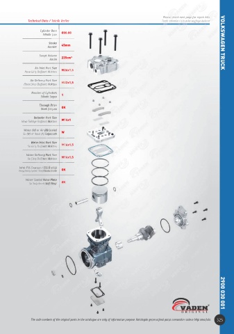 Catalogs auto parts for car and truck