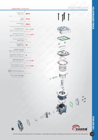 Catalogs auto parts for car and truck