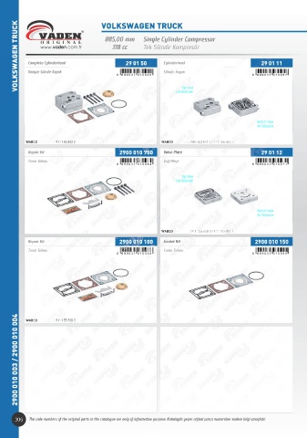 Catalogs auto parts for car and truck