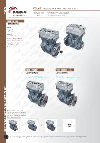 Catalogs auto parts for car and truck