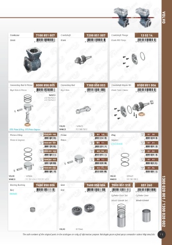 Catalogs auto parts for car and truck