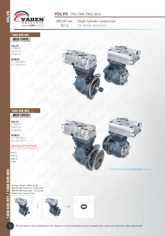 Catalogs auto parts for car and truck