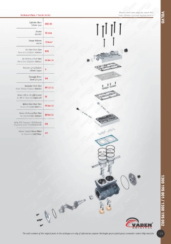 Catalogs auto parts for car and truck