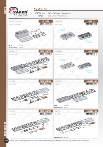 Catalogs auto parts for car and truck