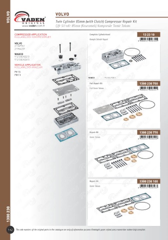 Catalogs auto parts for car and truck