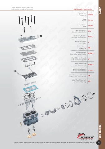 Catalogs auto parts for car and truck