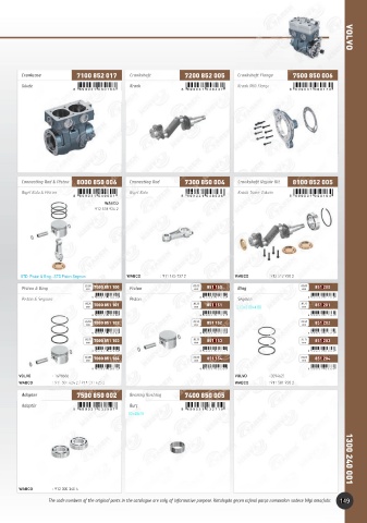 Catalogs auto parts for car and truck