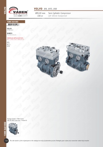 Catalogs auto parts for car and truck