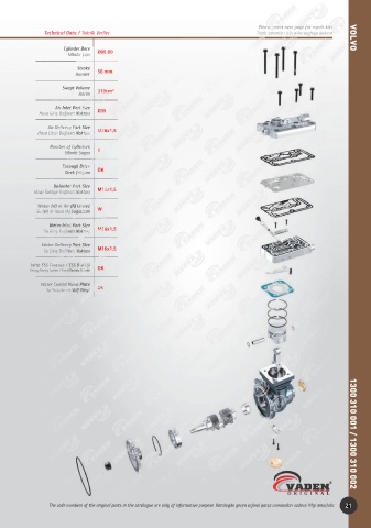 Catalogs auto parts for car and truck