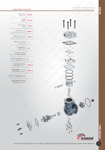 Catalogs auto parts for car and truck