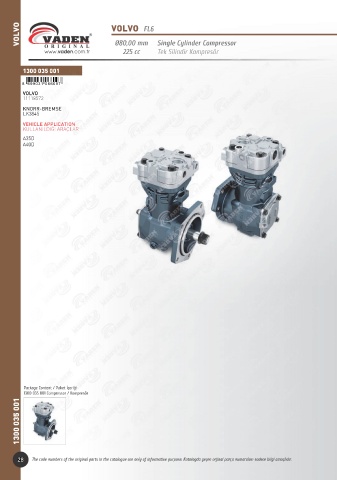 Catalogs auto parts for car and truck