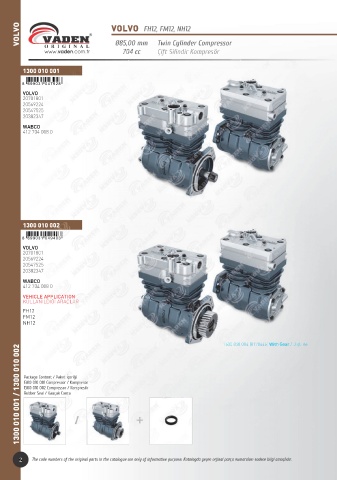 Catalogs auto parts for car and truck