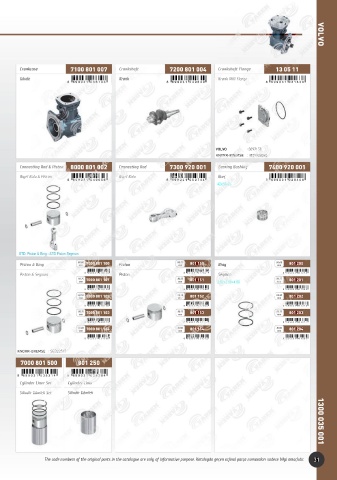 Catalogs auto parts for car and truck