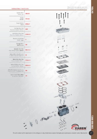 Catalogs auto parts for car and truck