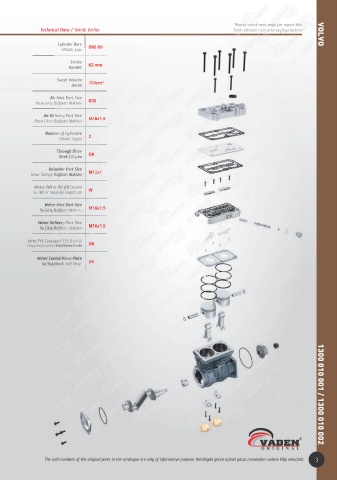 Catalogs auto parts for car and truck