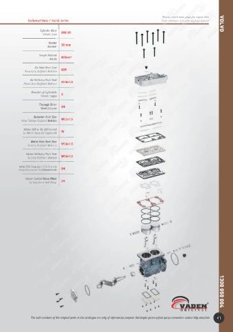 Catalogs auto parts for car and truck