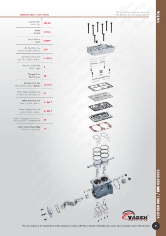 Catalogs auto parts for car and truck