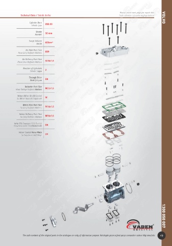 Catalogs auto parts for car and truck