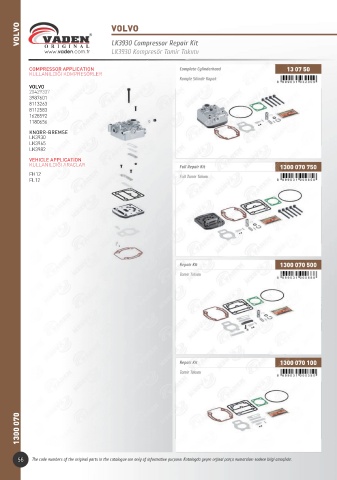 Catalogs auto parts for car and truck