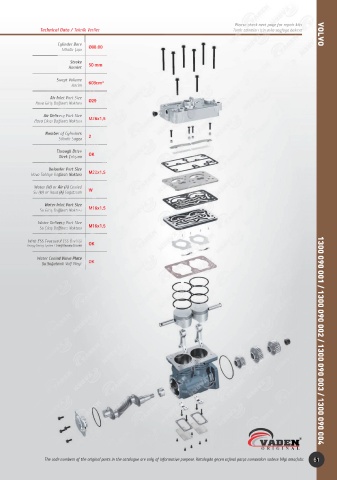 Catalogs auto parts for car and truck