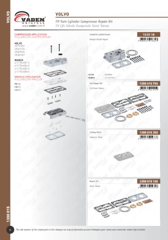 Catalogs auto parts for car and truck