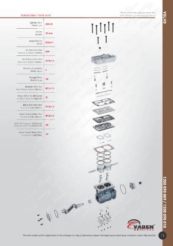 Catalogs auto parts for car and truck